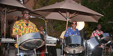 Our band playing steel drum music